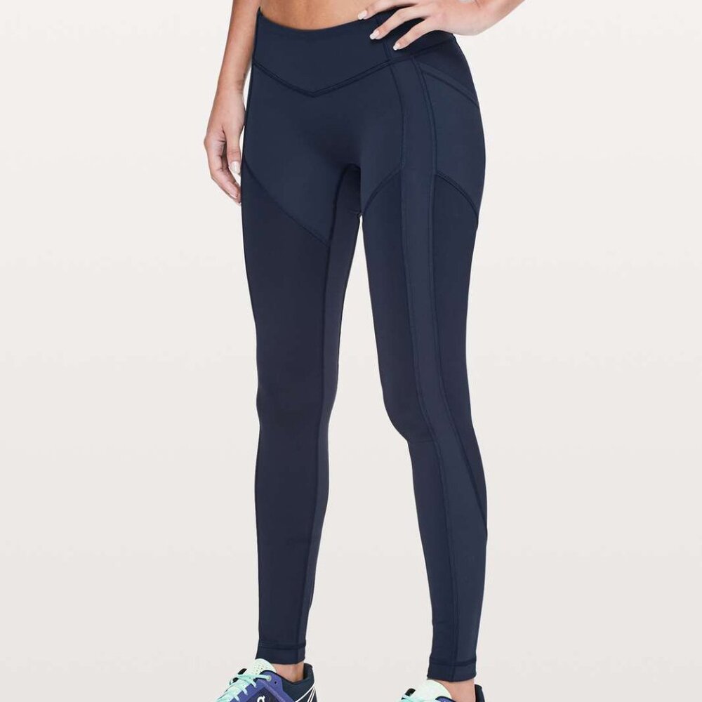Lululemon All The Right Places Pant II Low Rise *28" True Navy Size 6 EUC
